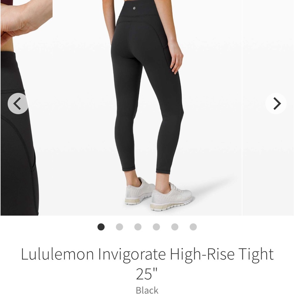 Lululemon Invigorate High-Rise Tight 25" in Black